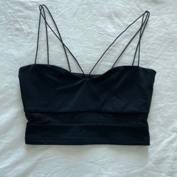 By Egreis Black Strappy Women's Top (like Joah Brown) - Picture 3 of 8